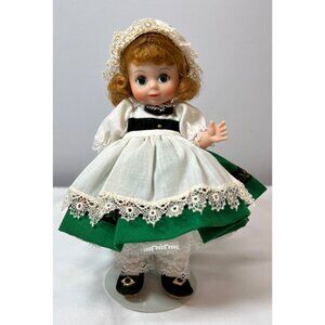 Madame Alexander Collectible Doll In Traditional Dress With Lace & Floral Accent